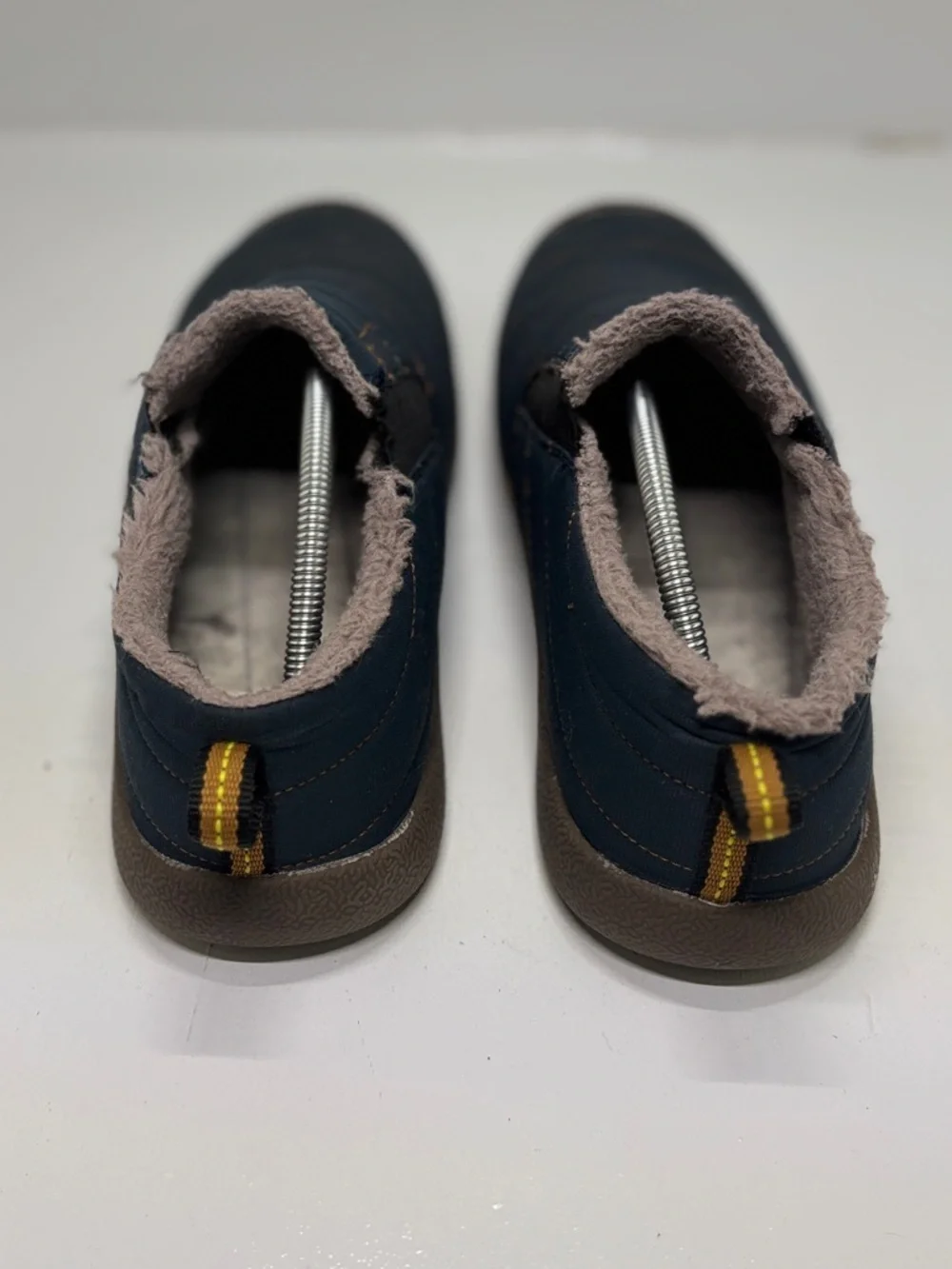 Men’s Insulated Slip-On Shoes Blue Fleece Lined EU 46 Comfort Casual